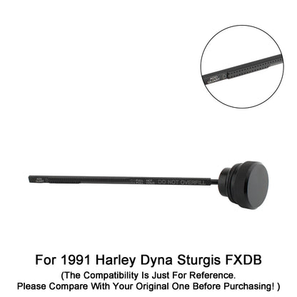 Oil Dipstick Tank Cap Plug 0710-0001 for Dyna Wide Glide FXDL (1991–1998) Black