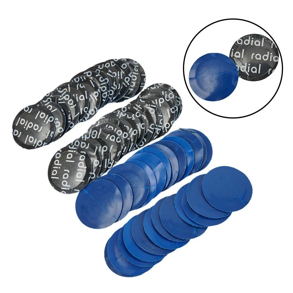 50PCS Rubber Tire Repair Patches 32mm for Car Tire (Universal)