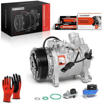 A/C Compressor with Clutch for BMW E84 X1 (2013–2015), E89 Z4 (2012–2016) 64529399072, 890746