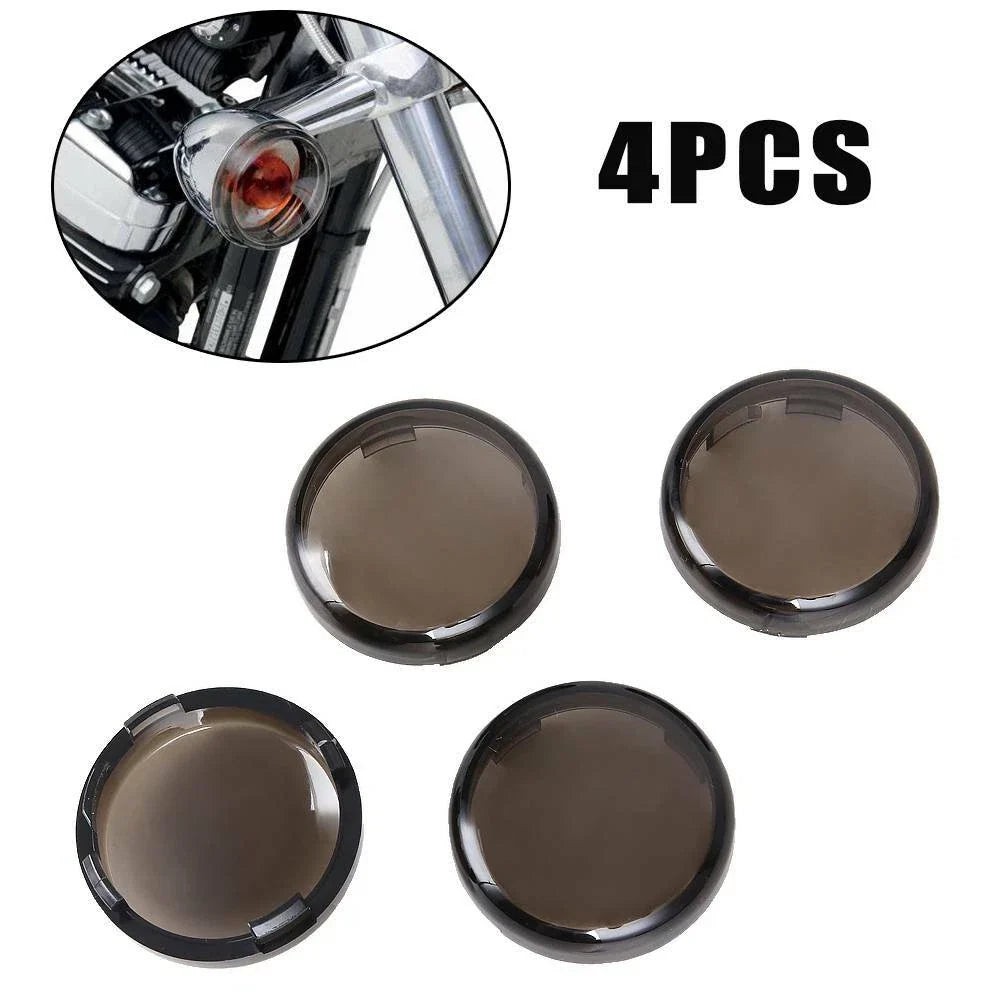 Tint Turn Signal Light Lens Covers for Harley Softail Dyna Sportster XL 883 1200
