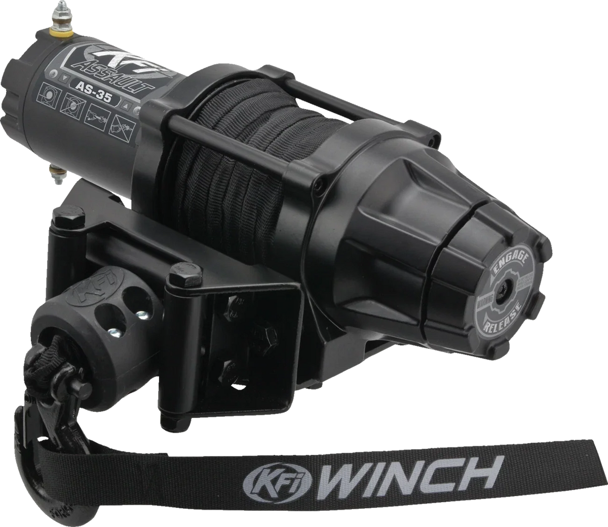 KFI Products AS-35 Assault Winch for UTV/ATV (3500 lb, Synthetic Cable)