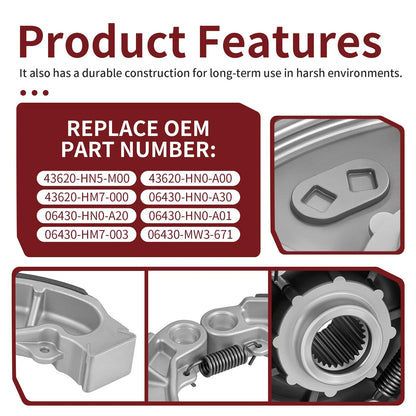Rear Brake Drum w/ Shoes 43620-HN5-M00 for Honda Foreman 400 450 Rancher 350 400 (2000–2014)