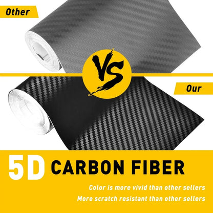 4ft Carbon Fiber Door Sill Protector Tape for Universal Vehicles