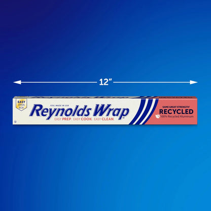 Recycled Aluminum Foil Roll for Kitchen Use (200 Sq Ft, Silver)