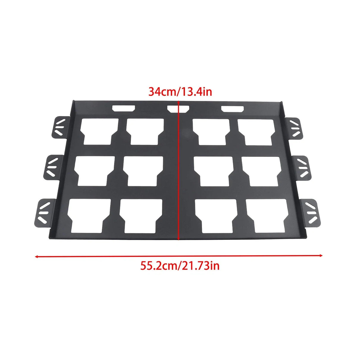 Set of 2 All-Steel Toolbox Fixed Racks for Universal Use (100lbs Capacity)