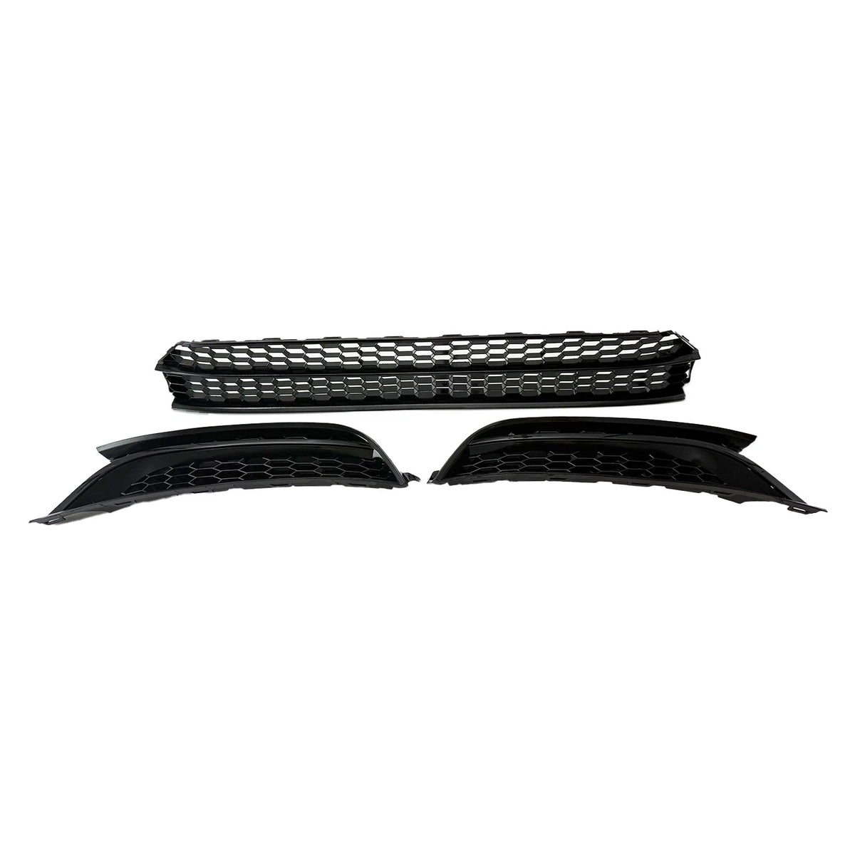 3X Front Lower Grille & Fog Light Covers for VW Passat (2012–2015) - Replace 561853665E9B9, 5618531012ZZ
