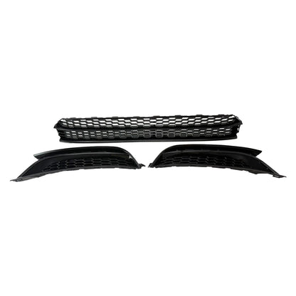3X Front Lower Grille & Fog Light Covers for VW Passat (2012–2015) - Replace 561853665E9B9, 5618531012ZZ