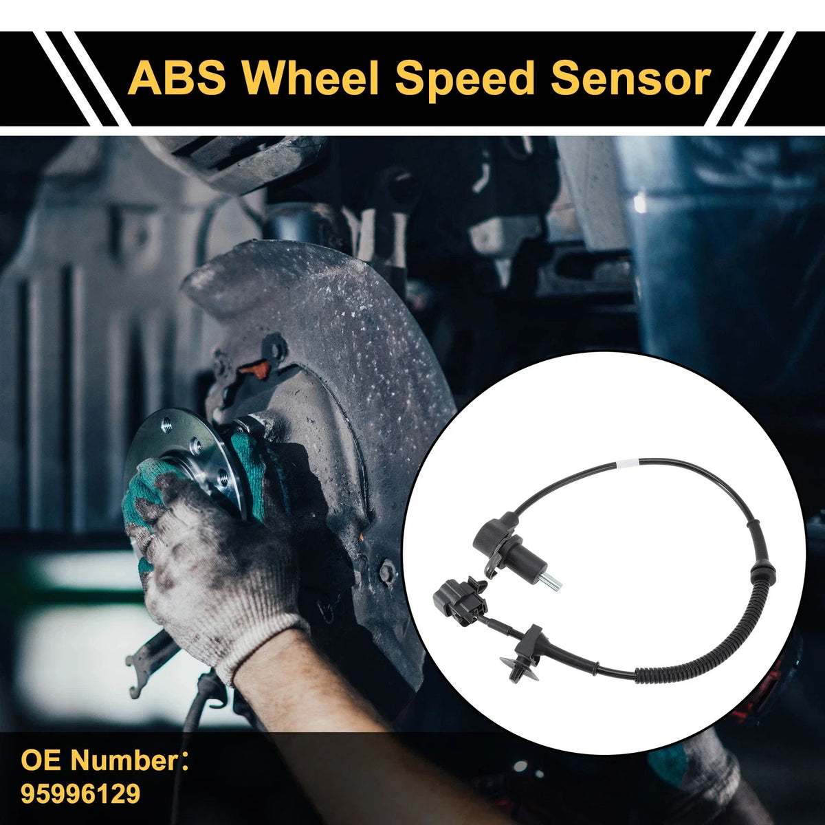 ABS Wheel Speed Sensor No. 95996129 for Chevrolet Aveo (2004–2011) Rear Left
