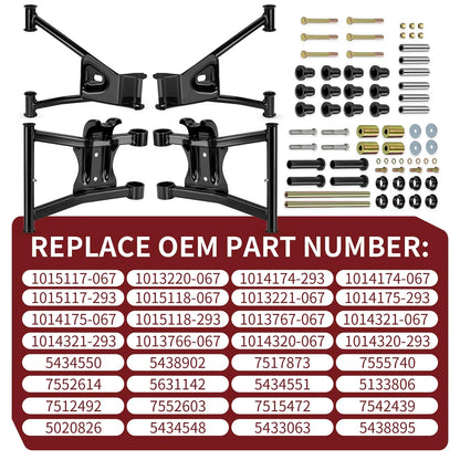 Rear Upper Lower A-Arm Set for Polaris Sportsman 450 (2006–2007)
