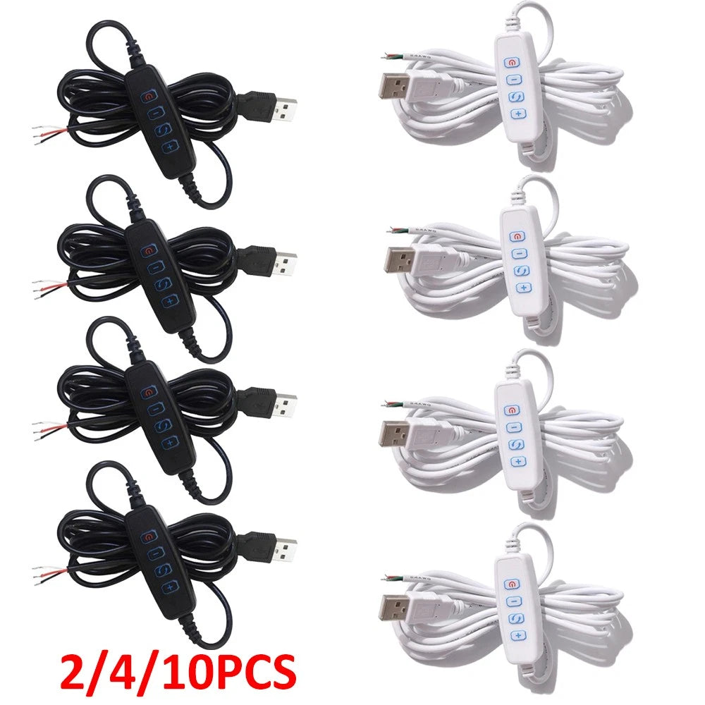 2-10PC LED Dimmer Switch ON/OFF Power Supply for LED Light Bulb