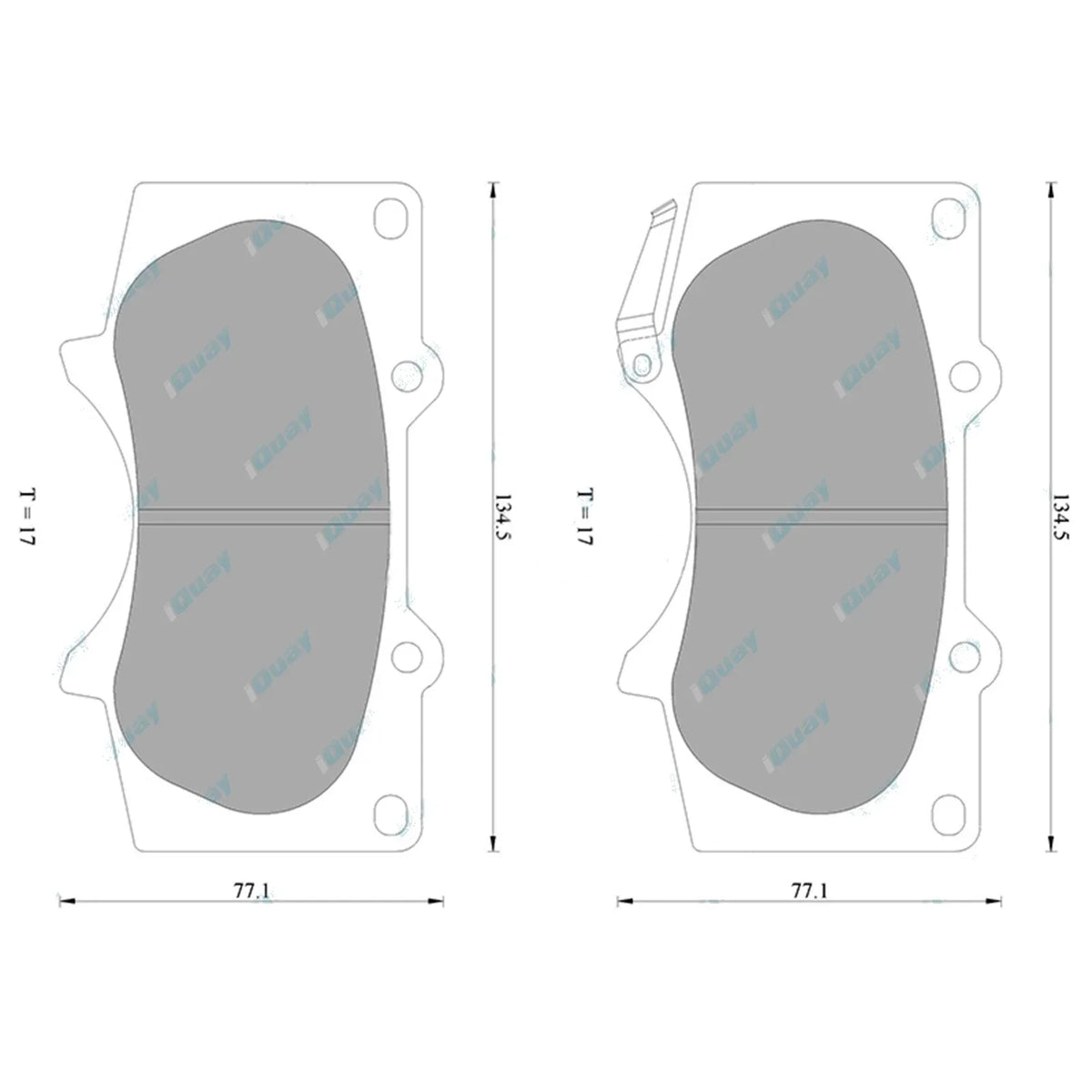 4WD Disc Brake Pad Set for Toyota Prado GRJ120 KZJ120 RZJ120 KDJ120 (2003-2009)