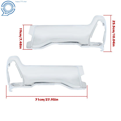 Chrome Pair Rear Back Bumper End Cap for Ford F250 F350 F450 (2023–2025)