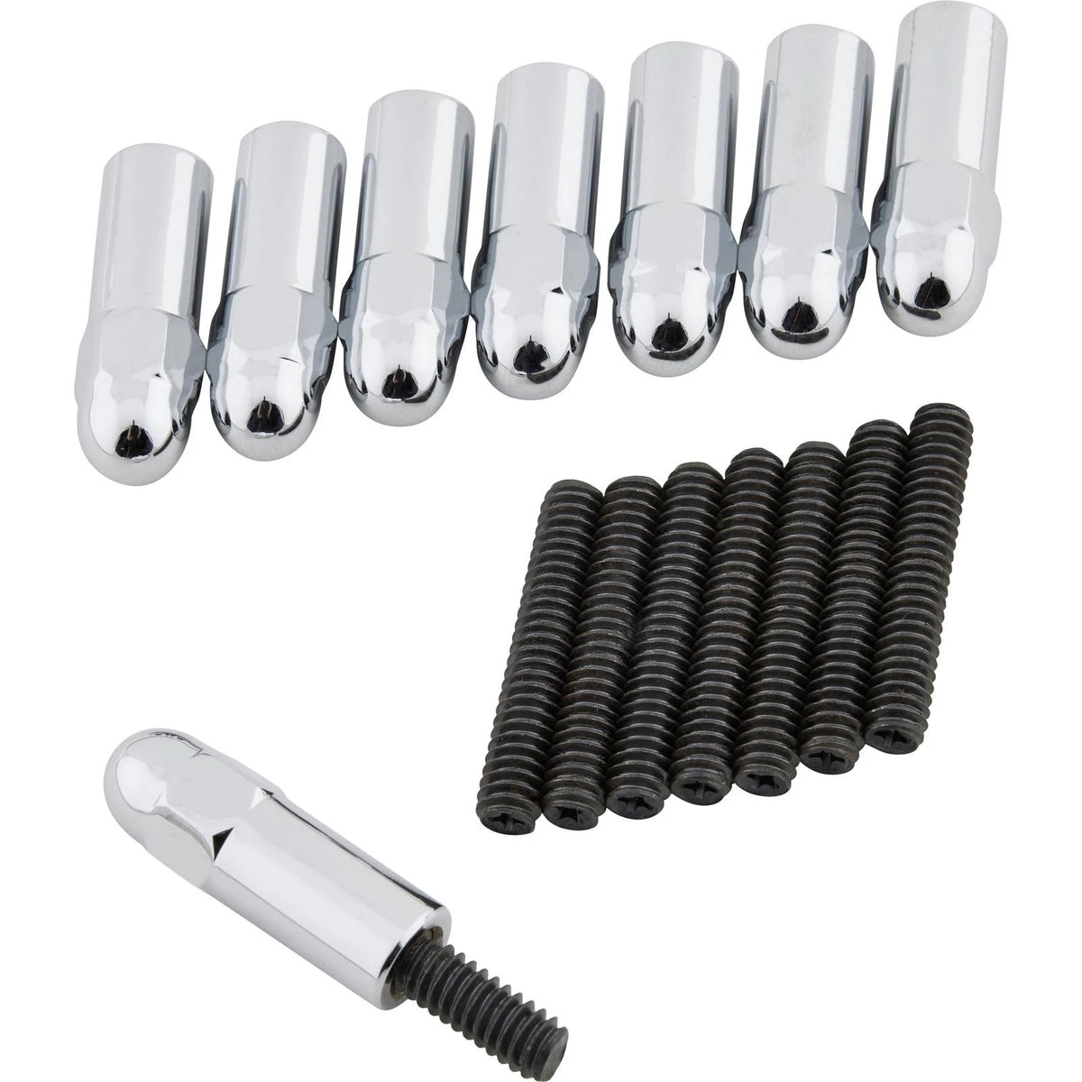 Chrome Acorn Valve Cover Nuts 1/4-20 x 1-3/8 Inch, Part # 5506304
