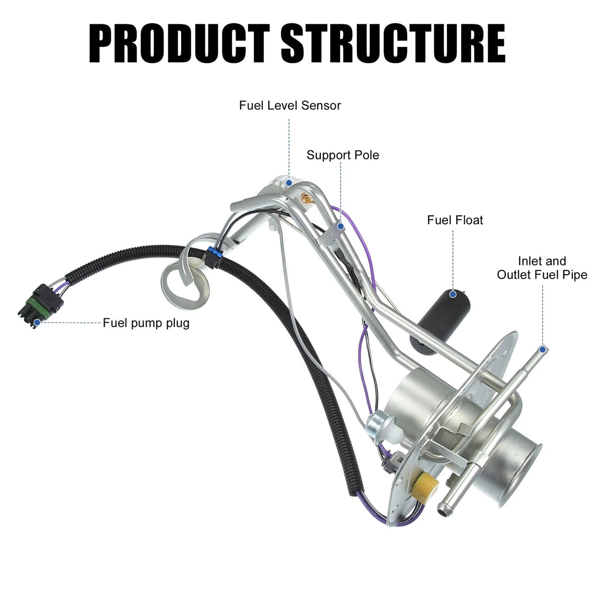 Fuel Pump Sender Assembly for Chevy Corvette 5.7L (1988) 25093414