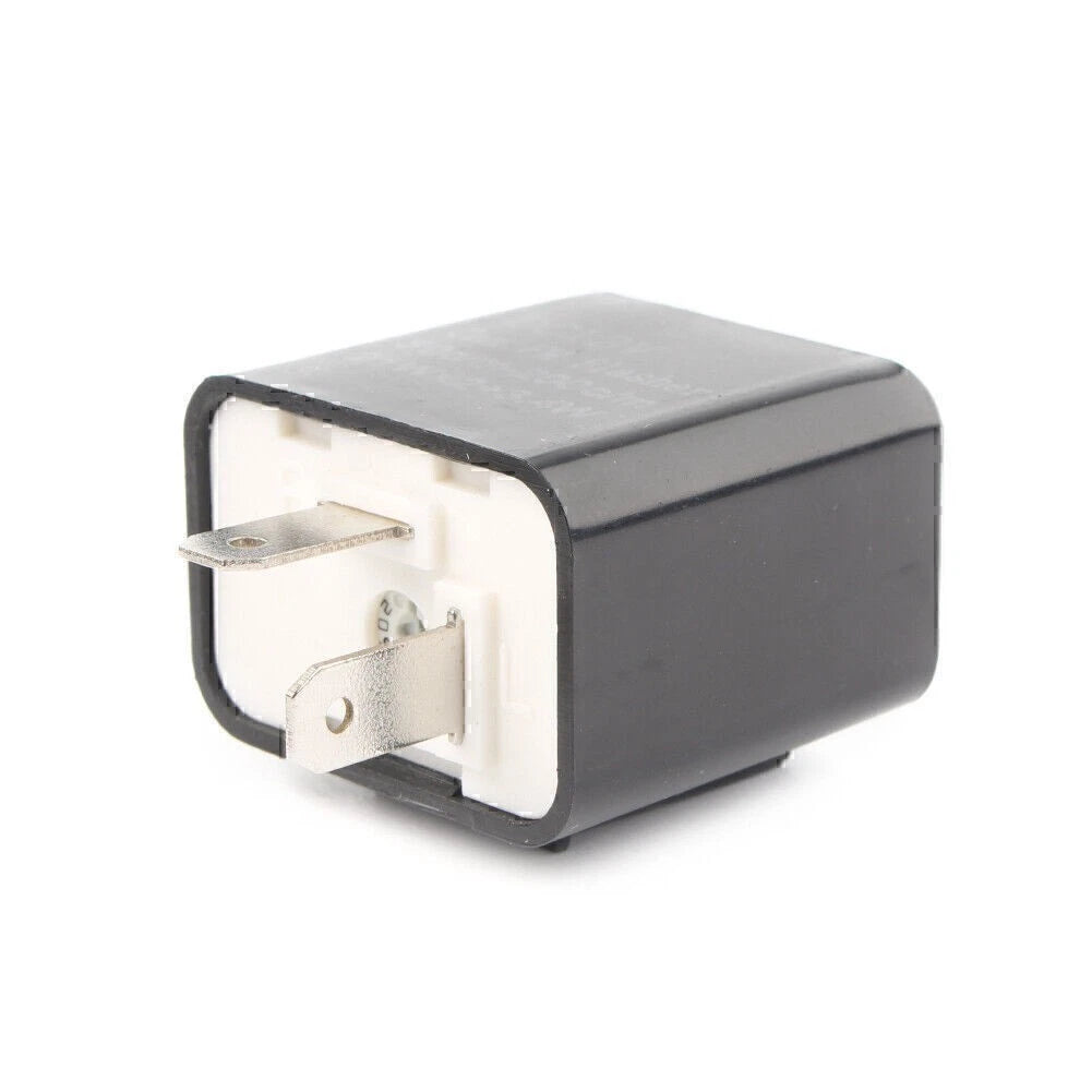 2X 12V 2-Pin Speed Adjustable LED Flasher Relay for Motorcycle