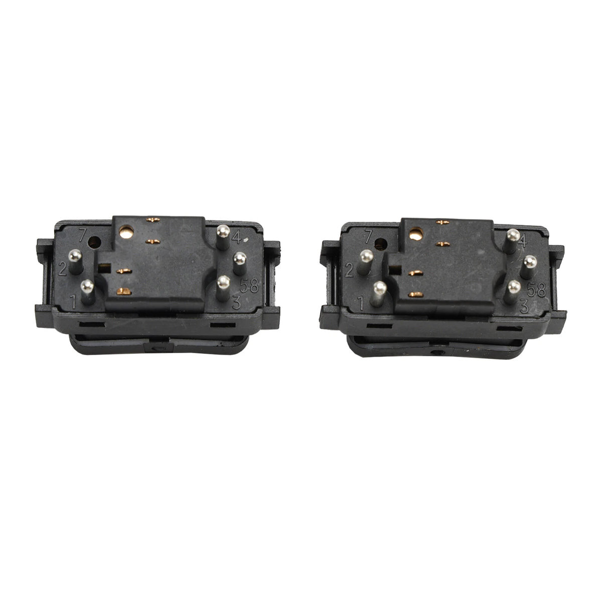 2X Console Power Window Switch for Mercedes Benz W124 S126 W190 (A1248204510, A1248204610)
