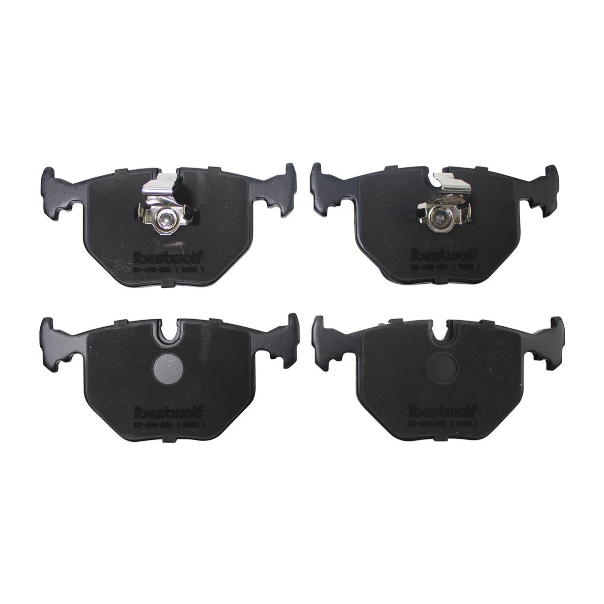 Set of 4 Ceramic Brake Pads for BMW 740i 740iL X5 M5 (1997–2006) P-681 P-683 D681 D683