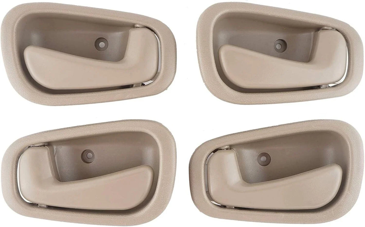 Beige Interior Door Handle 4-Piece for Toyota Corolla/Chevy Prizm (1998–2002)