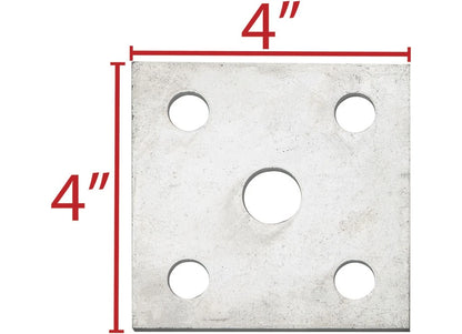 Tandem Axle Galvanized U-Bolt Kit for 2" x 2" Axle 5-1/4" (3006.7098)