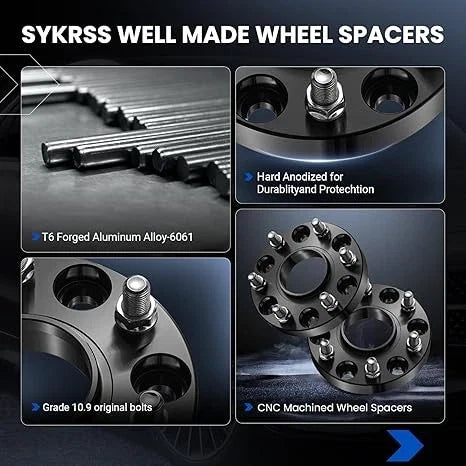 4X 1" Wheel Spacers HubCentric 6 Lugs for Ram 1500 (2019–2024)
