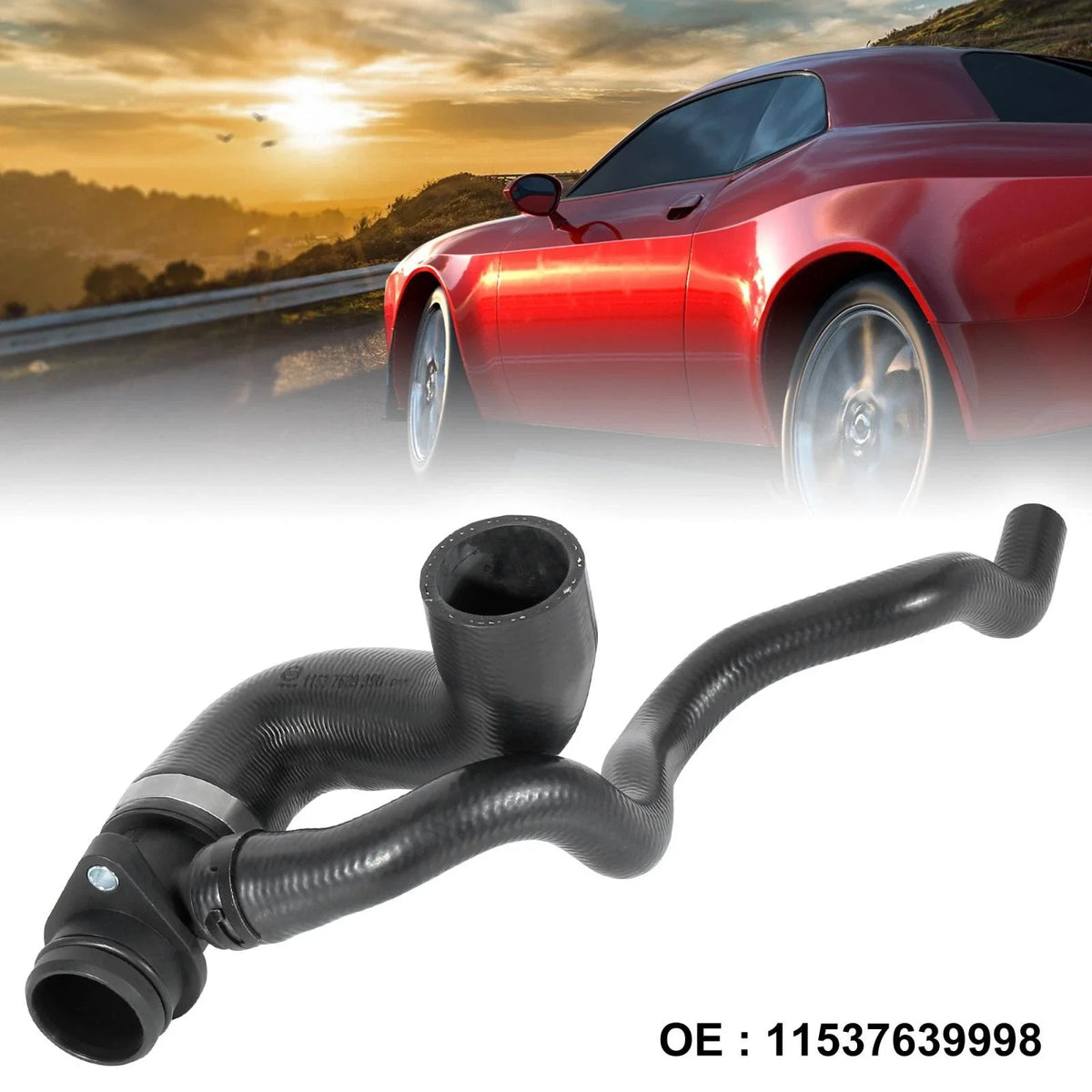 Radiator Coolant Water Hose for BMW (11537639998, 11537603513)