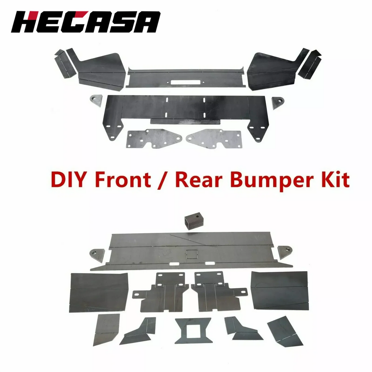 Front Winch Bumper / Rear Bumper Kit for Jeep Cherokee XJ (1984–2001)