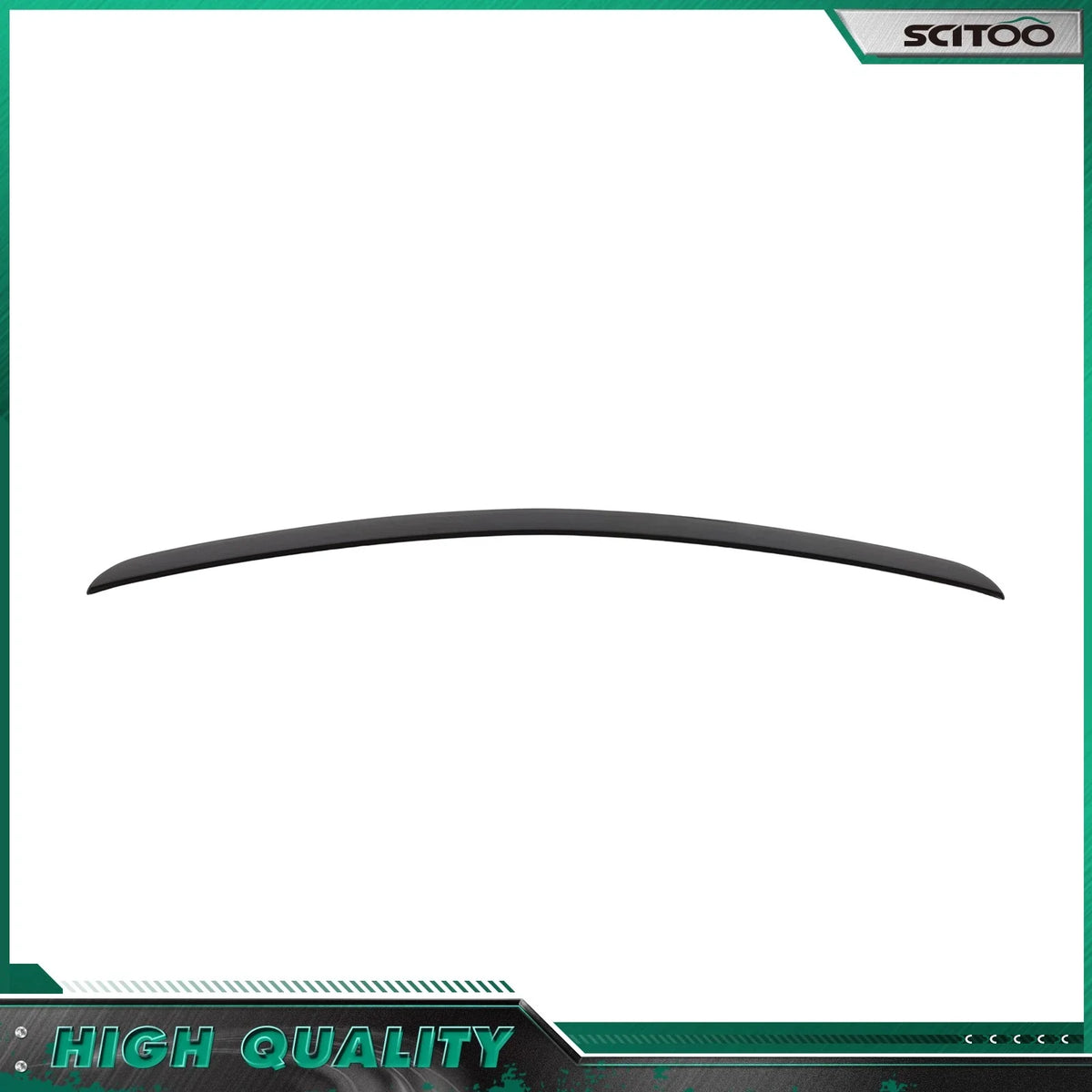 Trunk Spoiler for Mercedes C-Class W204 Sedan (2008–2014) Painted Black ABS