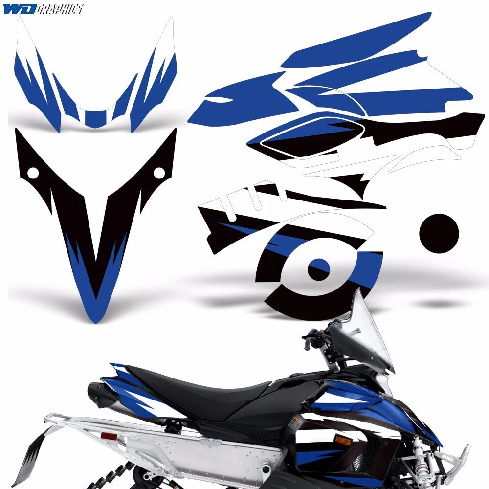 Sled Graphic Stickers Decals for Yamaha Phazer RTX GT (2007–2016)