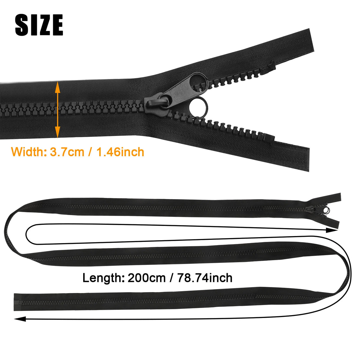 85PCS Zipper Replacement Repair Kit for Bags, Jackets, Coats, Jeans