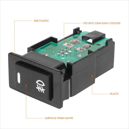 Fog Light Control Switch with Wiring Harness for Altima/Maxima (2002–2019)