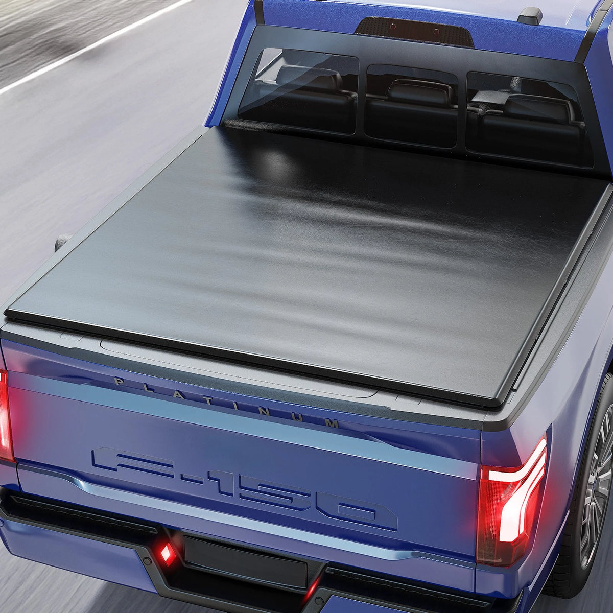 5.5FT Soft Roll Up Tonneau Cover for Ford F150 (2015–2025) GT-0048