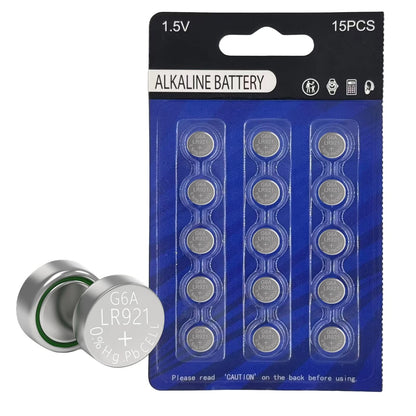 15 Pack Alkaline Button Battery for Youchen AG6 LR920 (371, 370, SR920SW)