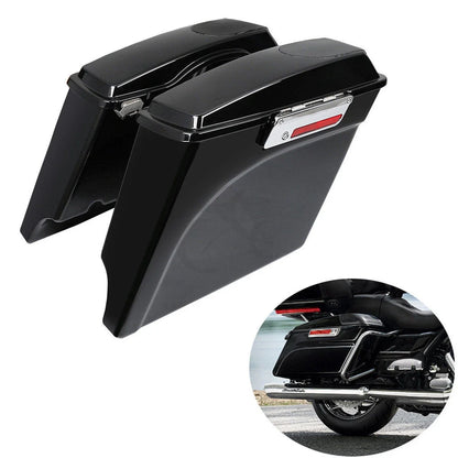 5" Stretched Saddle Bags & Speakers for Harley Touring (1993–2013)