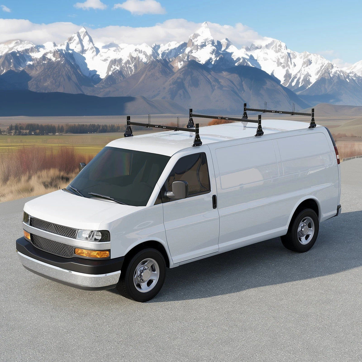 3 Bar Roof Rack Ladder Racks for Chevy Express (1996–Present) 800 LBS
