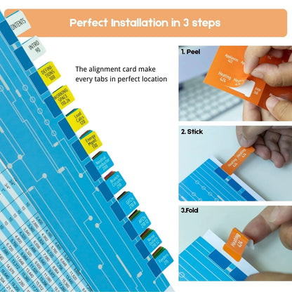 Index Tabs for NEC 2026 Electric Code Book, Laminated, Color-Coded