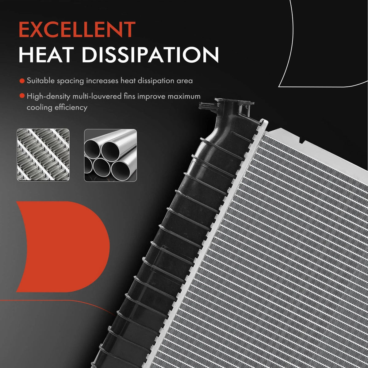 Radiator with Trans Oil Cooler for Cadillac Seville (1991–1993)