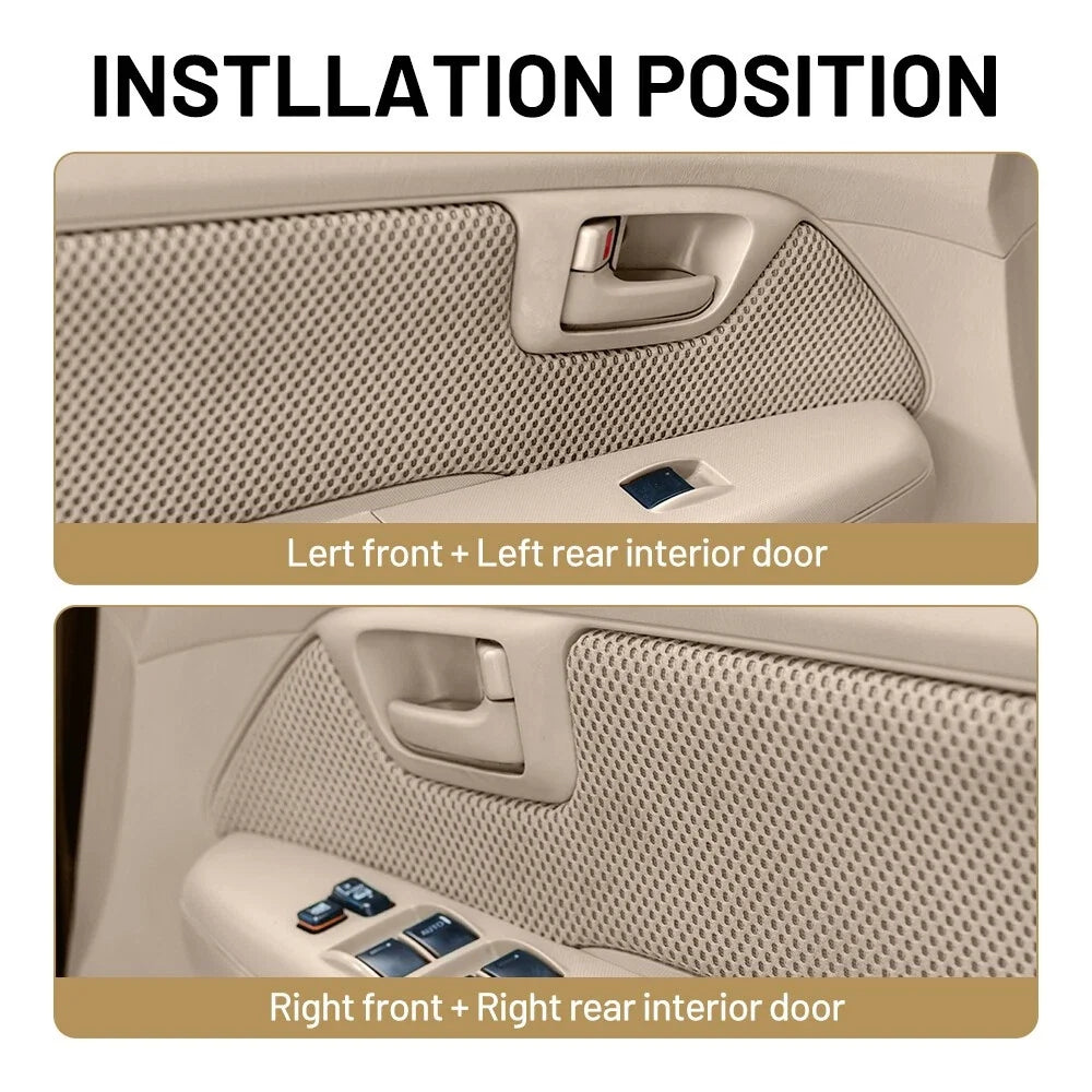Set of 2 Inside Interior Door Handles for Toyota Corolla (2003–2008) Beige