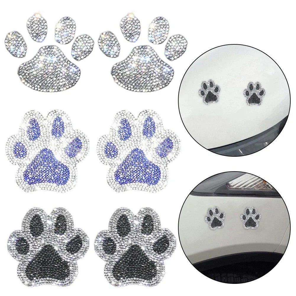 Rhinestone Paw Stickers for Universal Use (Easy Apply, Long Lasting)