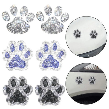 Rhinestone Paw Stickers for Universal Use (Easy Apply, Long Lasting)