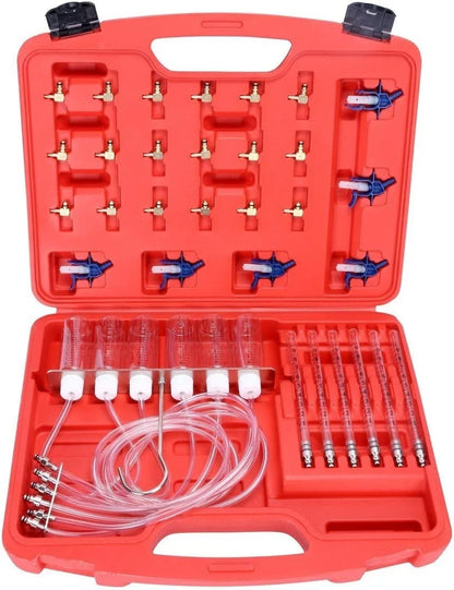 6 Cylinder Diesel Injector Flow Meter Tester Tool Kit for Common Rail