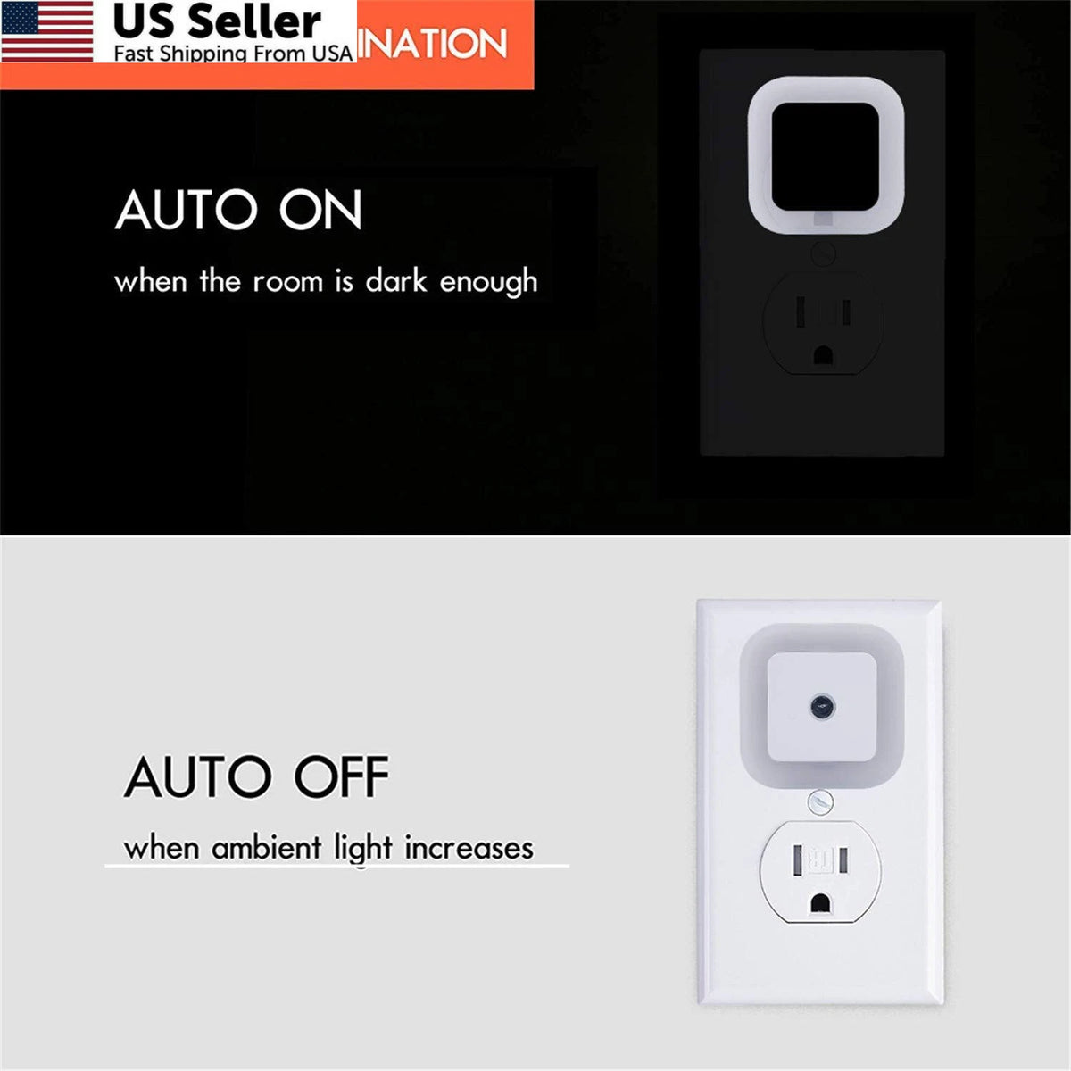 6X LED Night Light Lamp with Smart Sensor for Home Use
