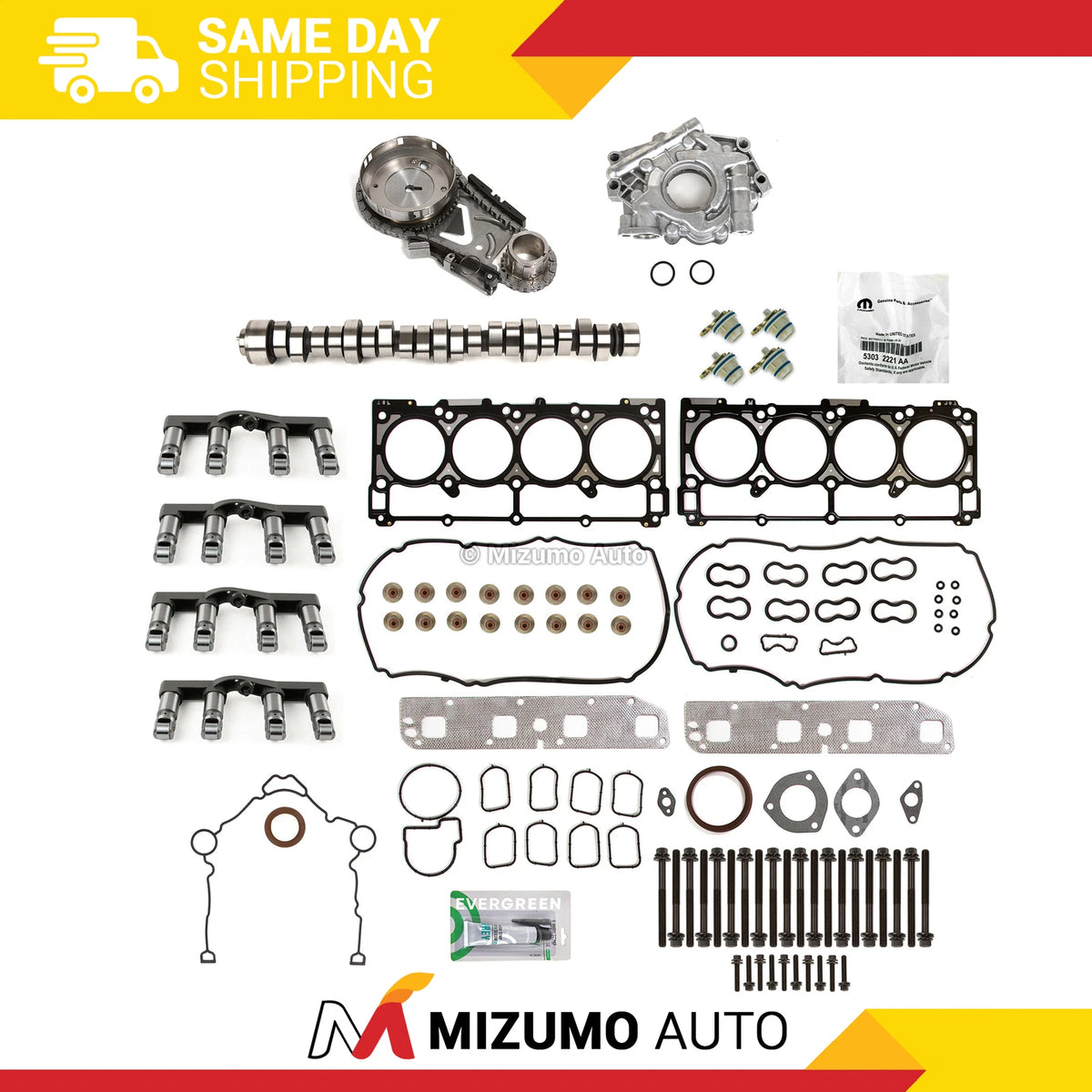 Complete Non MDS Lifters Camshaft for Chrysler Dodge Jeep 5.7L Hemi (2005–2008) MA-9761291913