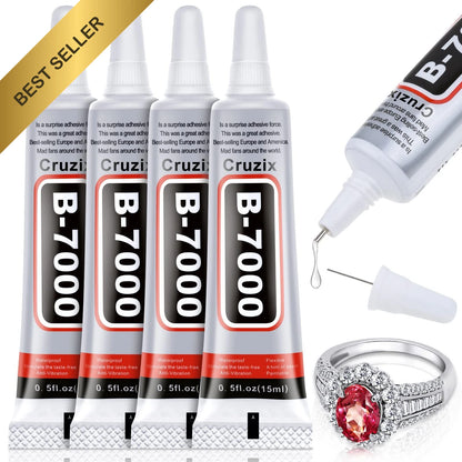 4X 15ml Clear Glue for Craft Jewelry Phone Screen Repair