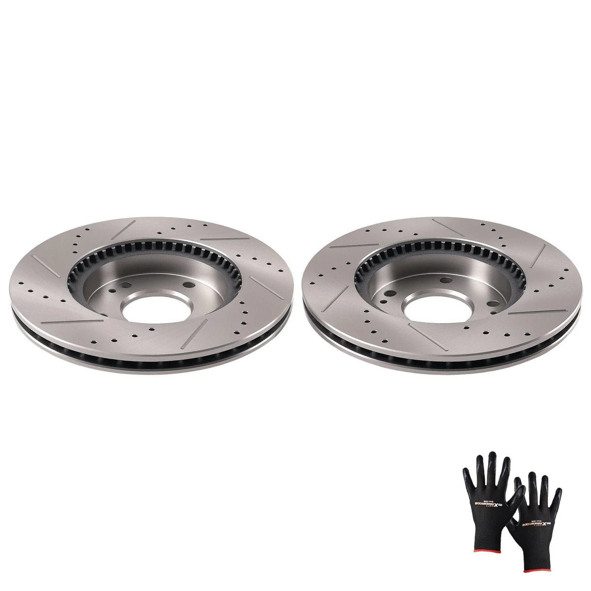 Set of 2 Front Brake Rotors for Hyundai Elantra (2011–2020) Veloster (2012–2021)