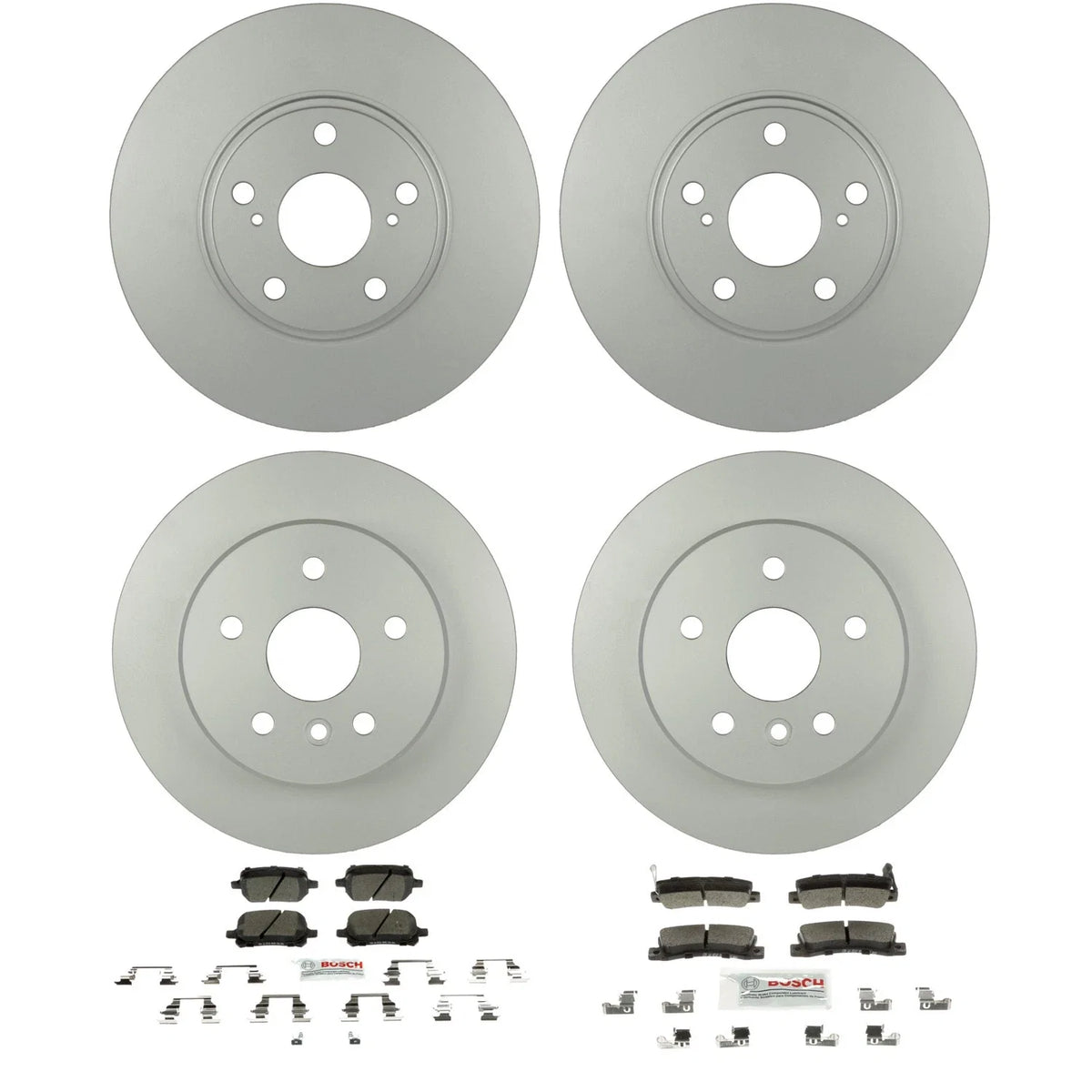 Set of 4 Bosch QuietCast Blue Ceramic Disc Brake Pads for RX300 (2001–2003)