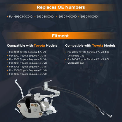 Front Driver Left Side Door Lock Latch Actuator for Toyota