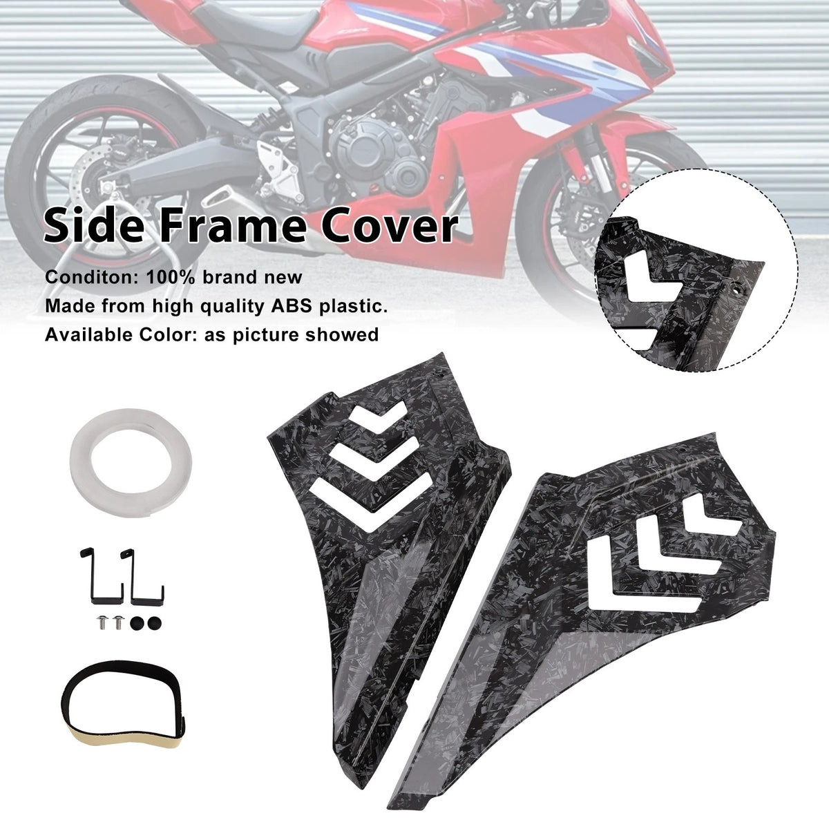 Side Frame Panel Protector for Honda CBR650R (2024–2025) M549-A534-FOR