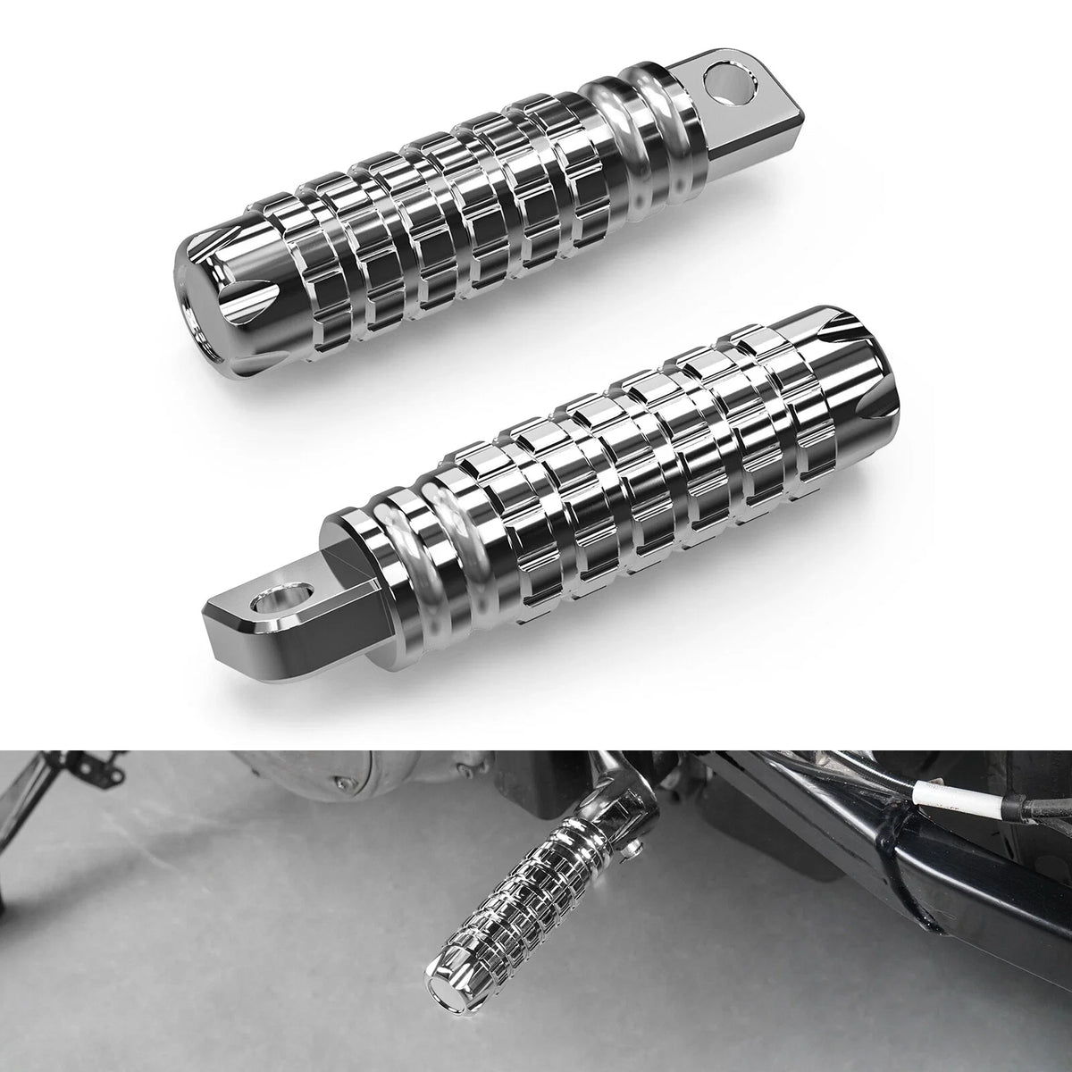 Pair Footrest Footpegs for Harley Seventy Two XL1200V (2014–2017)
