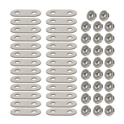 Set of 2 Steel Battery Bus Bars & Nuts for Toyota Prius (2004–2015)