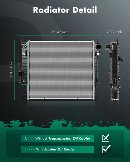 Aluminum Radiator for Jaguar Vanden Plas XF (2008–2011) 13148